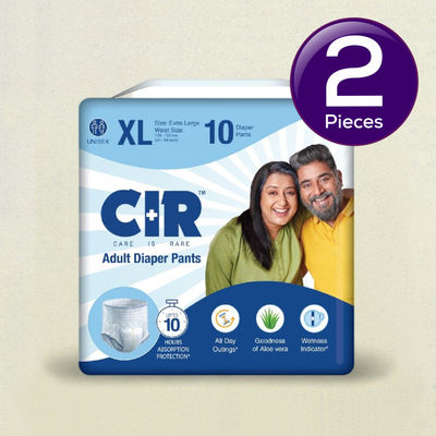CIR Adult Diaper ( Pants, XL , 100-150 cm) 1 pc Combo