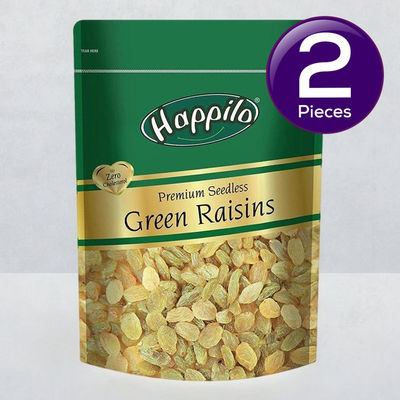 Happilo Premium Seedless Green Raisins 250 g Combo