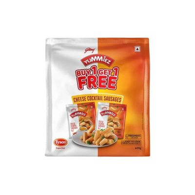Godrej Yummiez Chicken Cheese Cocktail Sausages