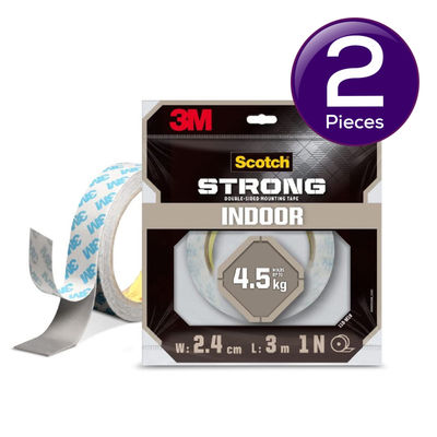 Scotch Double Sided Tape - Foam Grey Tape | 3 m x 24 mm 1 pc Combo
