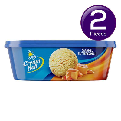 Cream Bell Caramel Butterscotch Tub 750 ml Combo