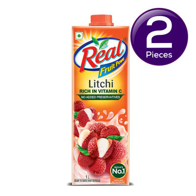 Real Litchi Juice Tetrapack 1 l Combo