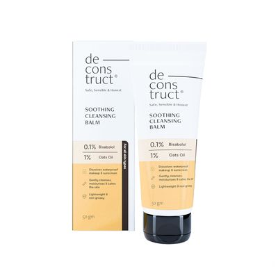 Deconstruct Soothing Makeup Cleansing Balm | Gentle Makeup Remover | Removes Excess Oil & Dirt | 50G