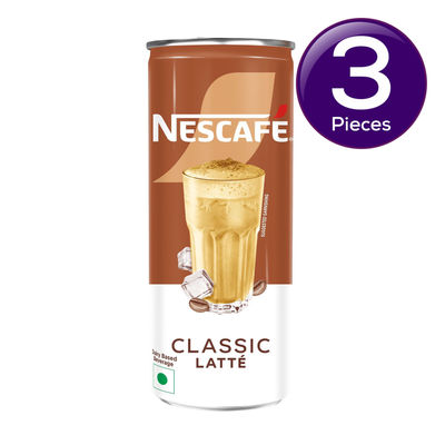Nescafe Café Style Cold Coffee, Classic Latte 200 ml Combo