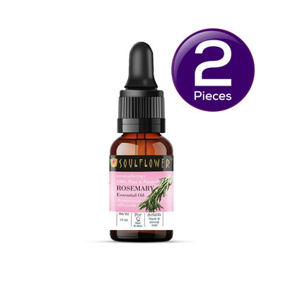 Soulflower Rosemary Essential Oil For Hair Growth 15 ml Combo