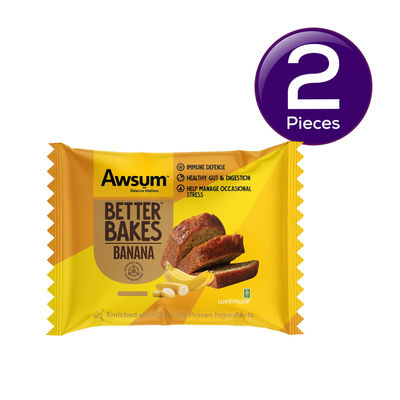 Awsum‚ - Better Bakes - Banana Chocolate Cake- Eggless 60 gms Combo