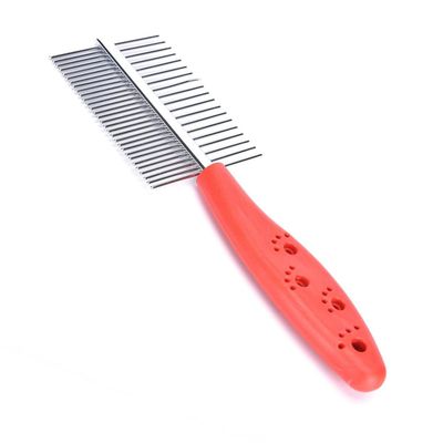 Foodie Puppies Double-Sided Steel Needle Comb For Dogs And Cats | Paw Dual Grooming Shedding Comb
