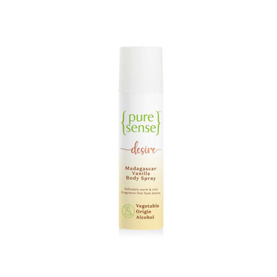 PureSense Body Spray Desire Madagascar Vanilla No Gas Deodorant for Women