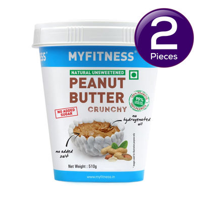 Myfitness Natural Peanut Butter Crunchy 510 g Combo