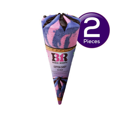 Baskin Robbins Cotton Candy Ice Cream Cone 110 ml Combo