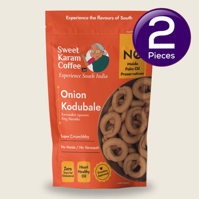 Sweet Karam Coffee Onion Kodubale/ Chakli / Ring Murukku 95 g Combo