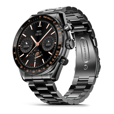 Fire-Boltt Moonwatch Smartwatch | 1.43" AMOLED Display | BT Calling - Black