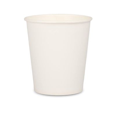 Tempware Disposable Premium Paper White Glass 250 ml Pack of 25 (280Gsm)