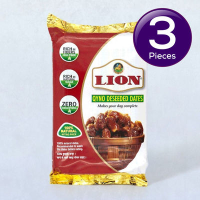 Lion Qyno Deseeded Dates Cup 500 g Combo