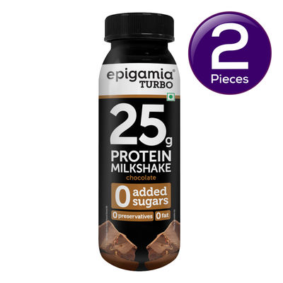 Epigamia Chocolate Turbo 25g Protein - Milkshake 250 ml Combo