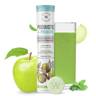 Wellbeing Nutrition Daily Probiotic + Prebiotic 18 Billion CFU, 6 Strains - 21 Effervescent
