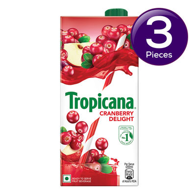 Tropicana Cranberry Delight Juice Tetrapack 1 l Combo