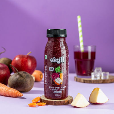 Chyll 100% Fresh Apple Beetroot Carrot Juice - Cold Pressed