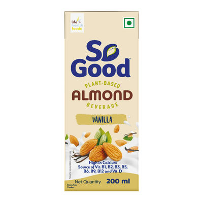 So Good Plant Based Almond Beverage Vanilla Tetrapack