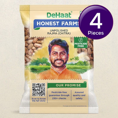 Dehaat Honest Farms Unpolished Rajma | Chitra 500 g Combo