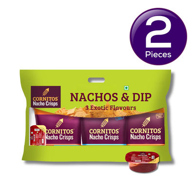 Cornitos Exotic Flavor Nachos And Salsa Combo 120 g Combo