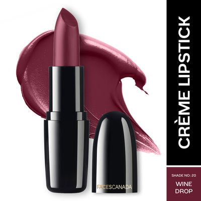 Faces Canada Weightless Creme Finish Lipstick - Wine Drop | Lightweight and Long Lasting
