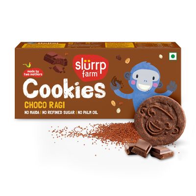 Slurrp farm Choco Ragi Cookies - No Maida & no refined Sugar, 88 gm