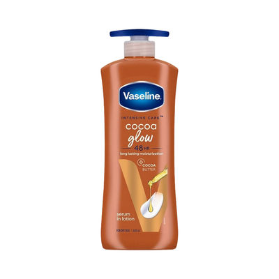 Vaseline Cocoa Glow Serum In Lotion, 100% Pure Cocoa & Shea Butter for Glowing & Soft Skin