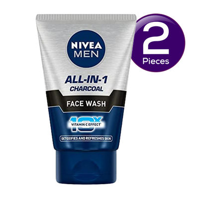 Nivea Men Face Wash All In 1 Charcoal 100 g Combo