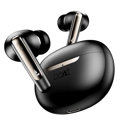 boAt Airdopes 141 Anc Tws Earbuds W/ 32db Anc, 42h Playback, 50ms Low Latency Beast(Gunmetal Black)
