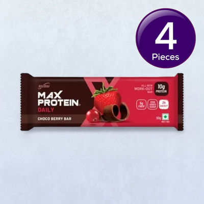 RiteBite Max Protein 10g Protein Bar Choco Berry 50 g Combo