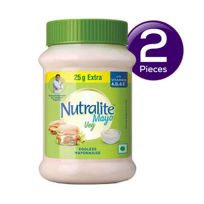 Nutralite Mayo Veg Eggless Mayonnaise | Extra 25g Free - 275 g 300 g Combo