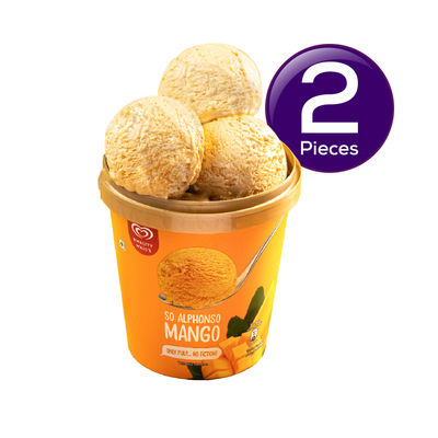 Kwality Wall's Alphonso Mango Tub 700 ml Combo