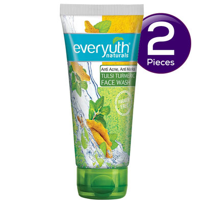 Everyuth Naturals Tulsi Turmeric Face Wash - Anti Acne, Anti Marks 150 g Combo