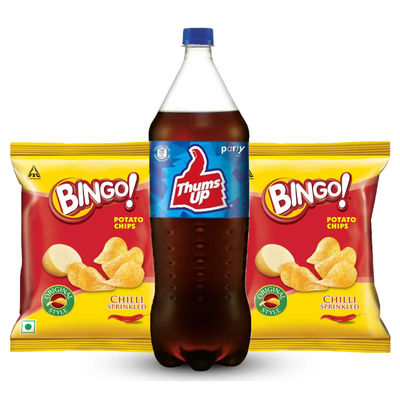 Thums Up (2.25L) & Bingo Chips(100g) Combo