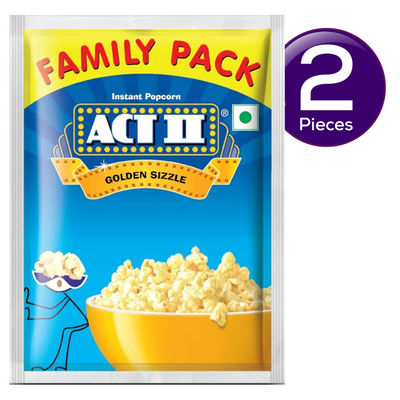 ACT II Instant Popcorn - Golden Sizzle 120 g Combo