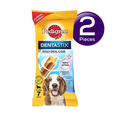 Pedigree Dentastix Dog Treat Oral Care for Adult Medium Breed 180 gms Combo