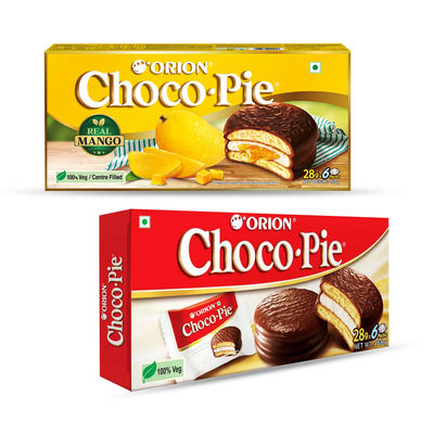 Orion Choco Pie(168gms) & Orion Mango Choco Pie(6pc) Combo