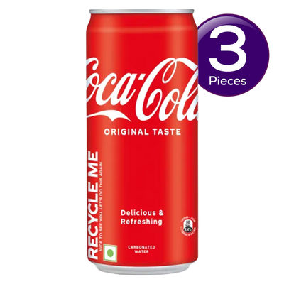 Coca-Cola Soft Drink Can 300 ml Combo