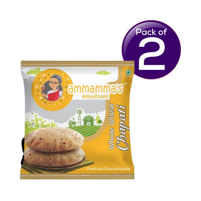 Ammamma's Whole Wheat Chapati 10 pc Combo