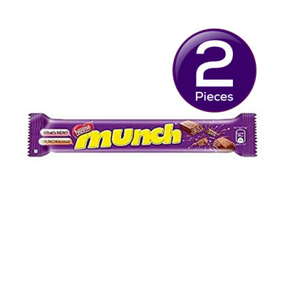 Nestle Munch Max | Chocolate Coated | Crunchy Wafer Bar 38 g Combo