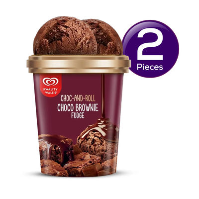 Kwality wall's Choco Brownie Fudge Tub 700 ml Combo
