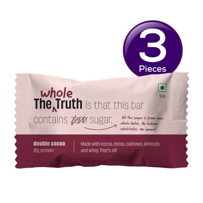 The Whole Truth Double Cocoa Protein Bar 52 g Combo