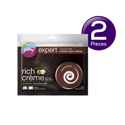 Godrej Expert Creme Hair Natural Brown Colour Combo