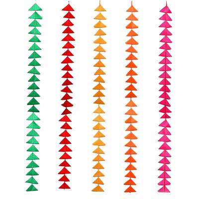 Party Propz Multicolour Triangle Hangings