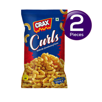 Crax Curls Chatpata Masala Puffs 57 g Combo