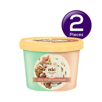 NIC Dryfruit Over Load Ice Cream Cup 100 ml Combo