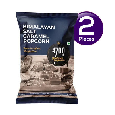 4700BC Popcorn Himalayan Salt Caramel Pouch 60 g Combo