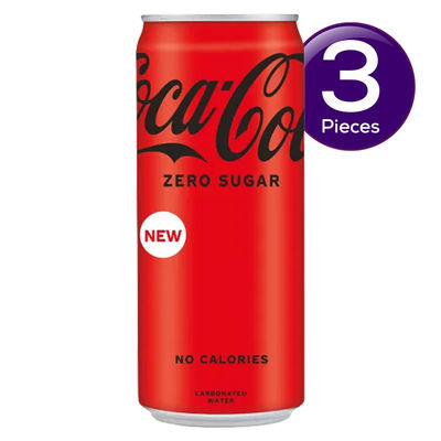 Coca Cola Coke Zero Soft Drink - No Sugar Combo