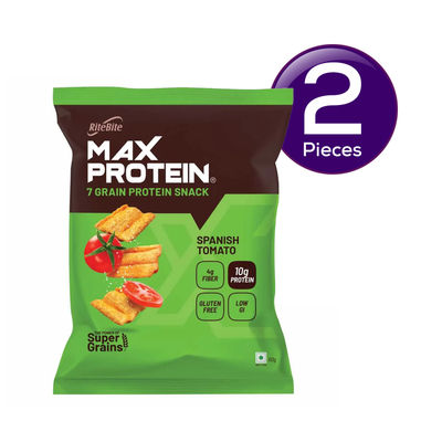 RiteBite Max Protein Chips Spanish Tomato Protein Chips 60 g Combo